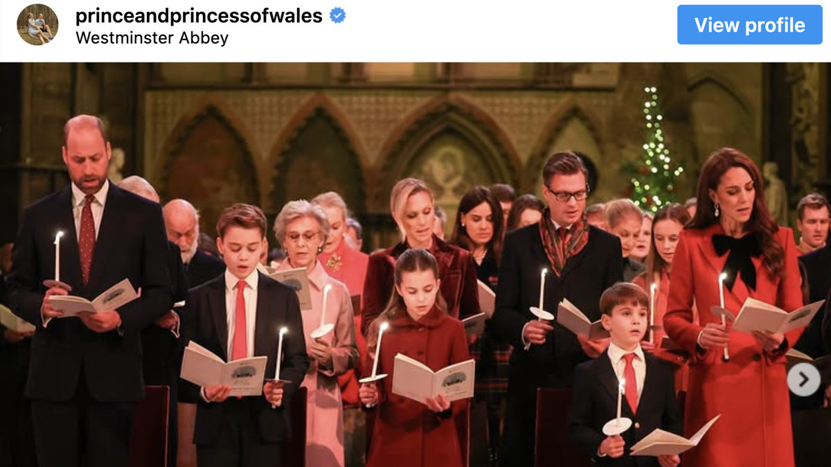 Princess Kate Middleton attends service with her family.