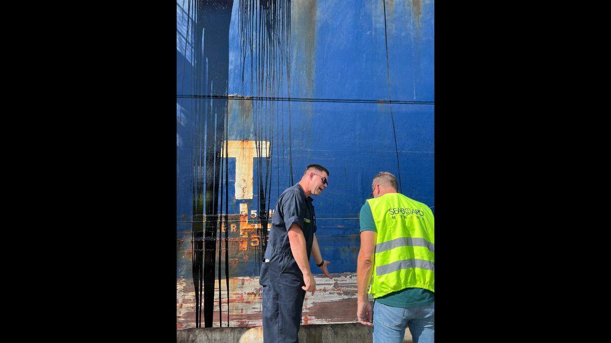 Coast Guard crew members responded to a fuel spill at PortMiami Saturday, Aug. 13, 2022.