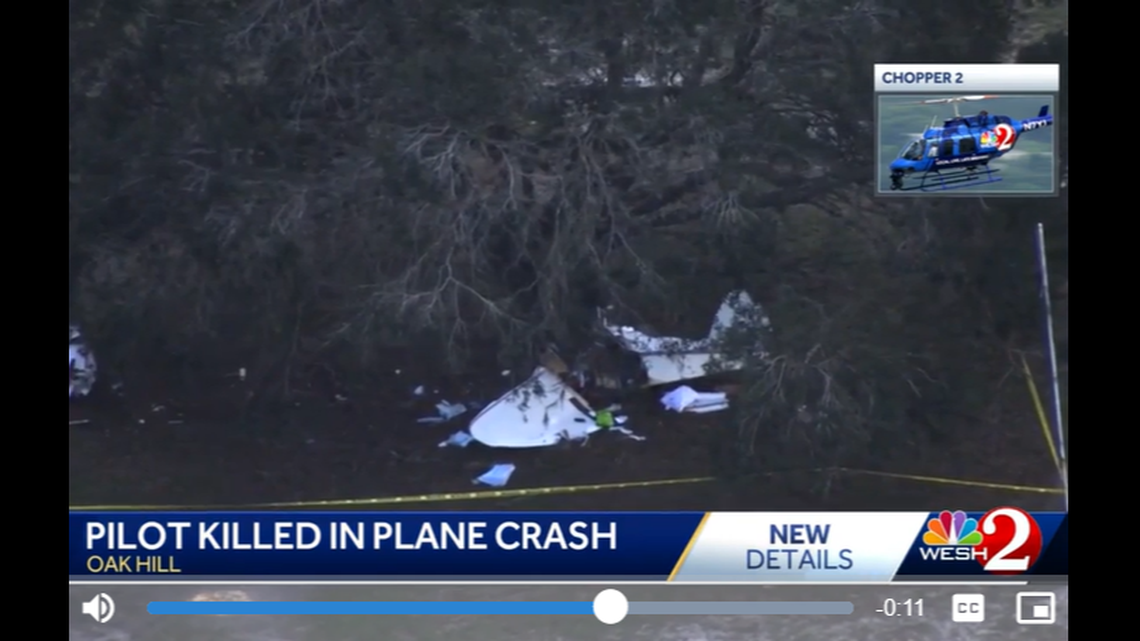 A 73-year-old pilot died when an “experimental” plane crashed into a tree near a Florida airport, according to the Volusia County Sheriff’s Office.