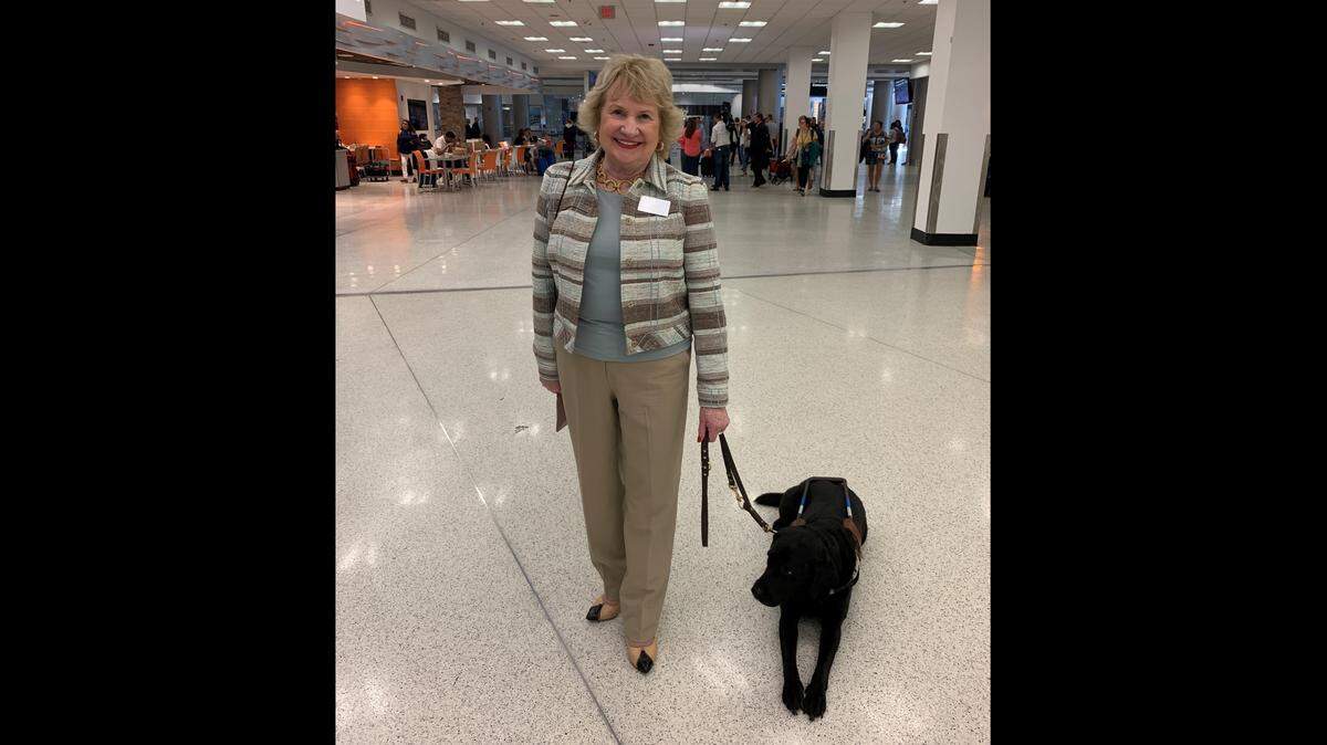 FILE PHOTO: “Independence is freedom and when we are blind, even if we have a guide dog ... to not have to grab somebody’s arm and ask them to do sighted guide and help us, but to do it alone,” said Virginia Jacko, the president and CEO of Miami Lighthouse for the Blind and Visually Impaired in October 2019. “That’s independence.”