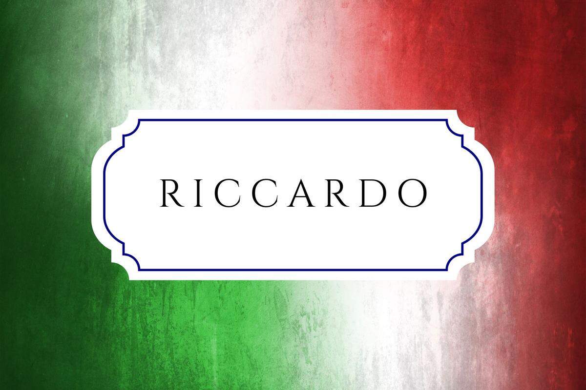italian baby name riccardo