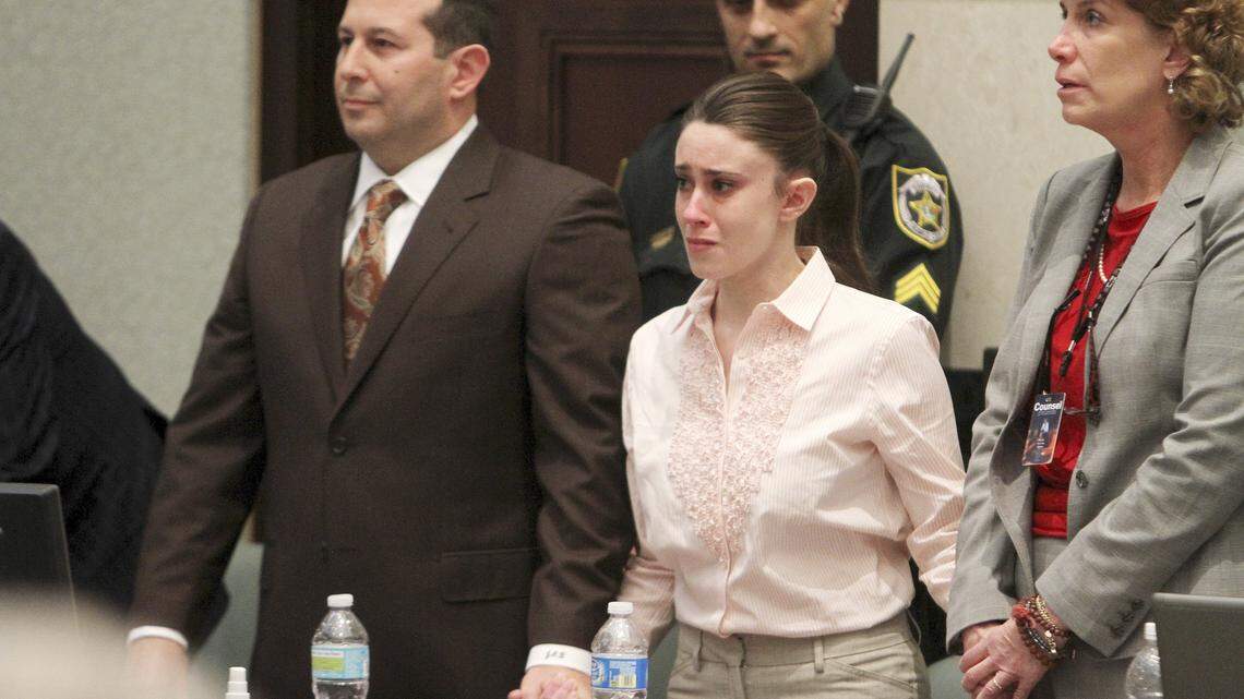 Casey Anthony, shown in July 2011, won a defamation suit against her filed by Roy Kronk, the Orange County meter reader who led police to the body of her 2-year-old daughter Caylee Marie.