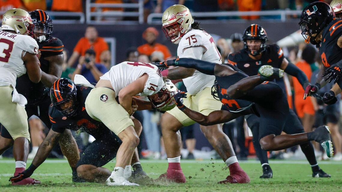 Miami Hurricanes’ defense delivers when needed in dominant performance vs. FSU