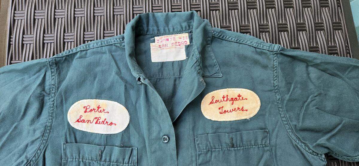 Tony San Pedro’s porter uniform when he worked at The Southgate Towers on Miami Beach’s West Avenue in the early 1960s.