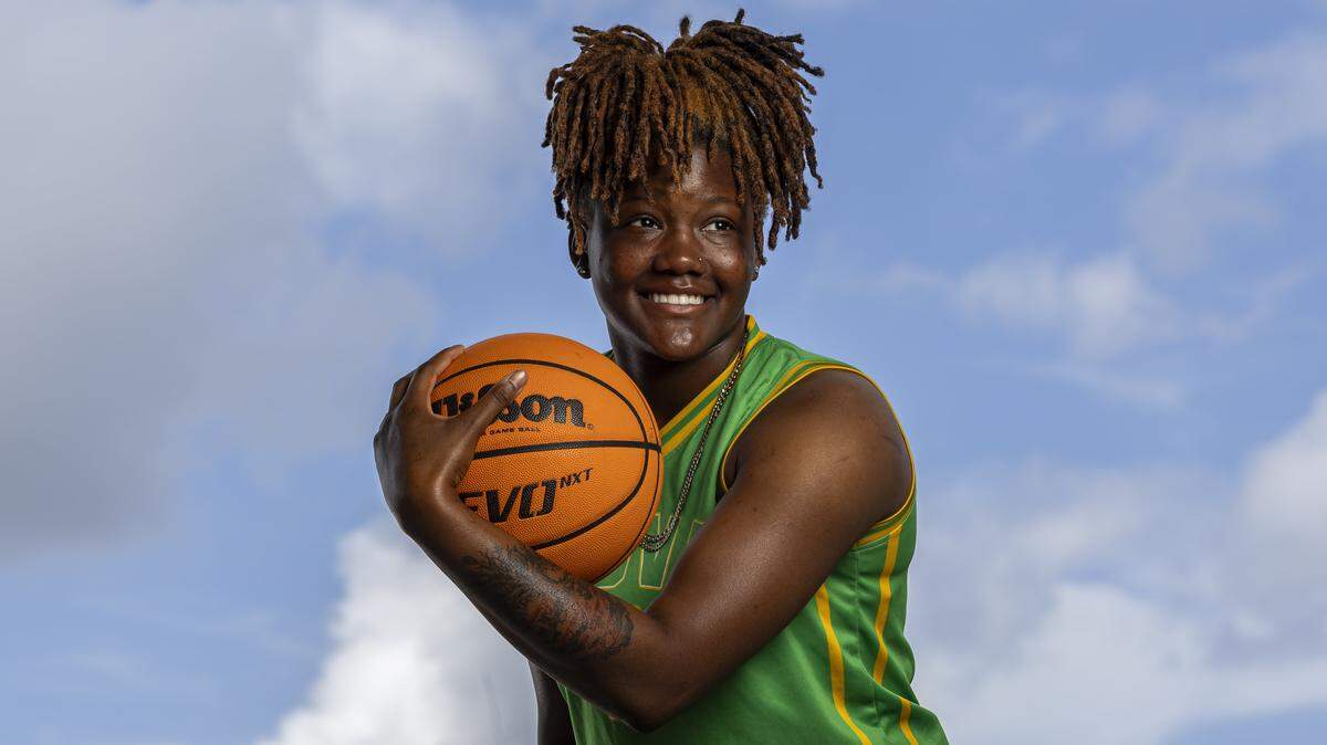 Jaelynn Housey, Nova High School, Basketball. All-Broward players photographed at Brian Piccolo Sports Park on Tuesday, March 31, 2026, in Cooper City, Fla.