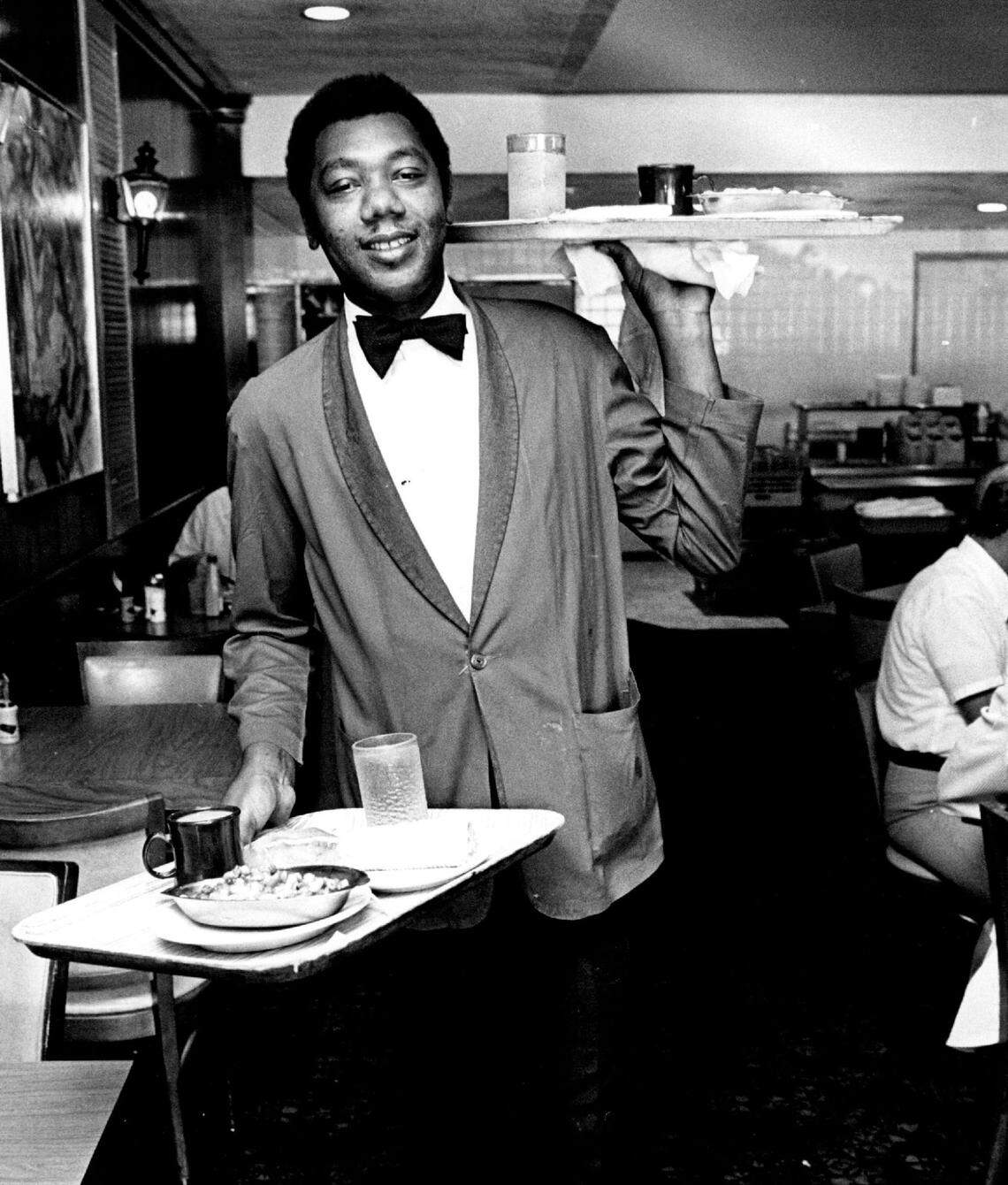 Harold Griffin, captain of the waiters at Biscayne Cafeteria.