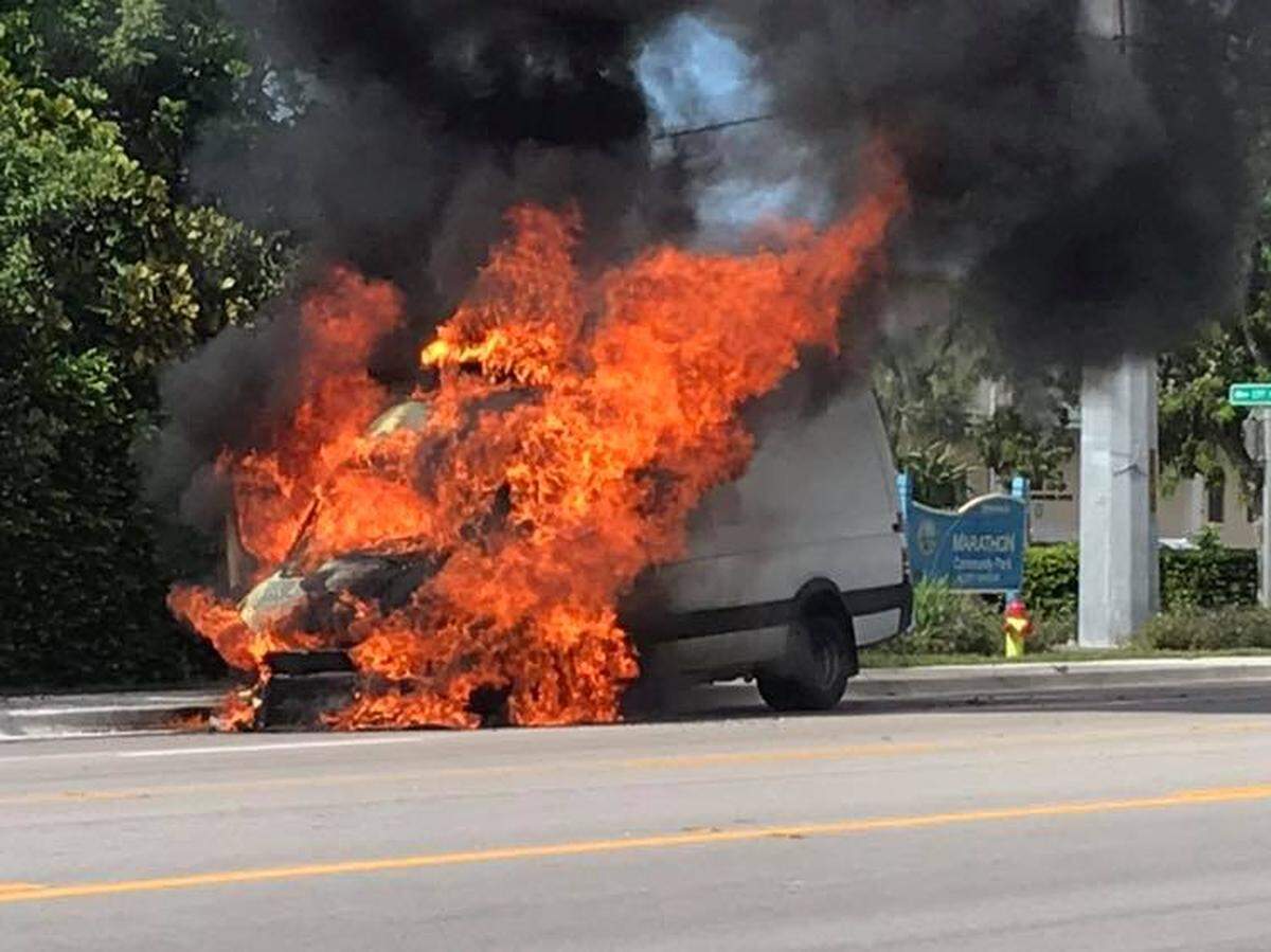 A vehicle fire in Marathon on Monday, July 29, 2019, caused no injuries, police said.