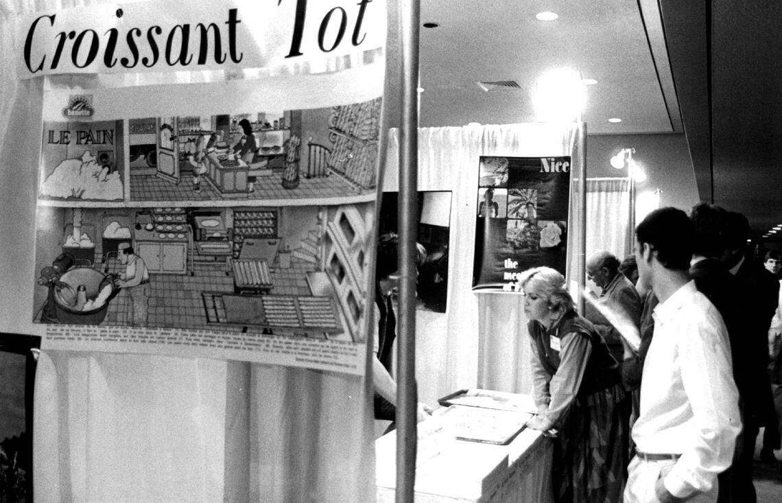 Food at the Omni during an exhibition.