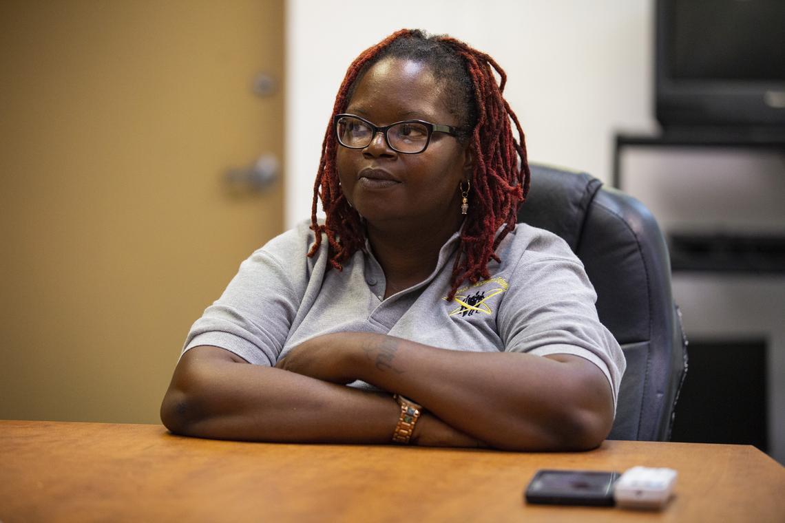 Crystal Corner, president of the Liberty Square Resident Council, hopes an ambitious redevelopment plan will  help living standards for residents.