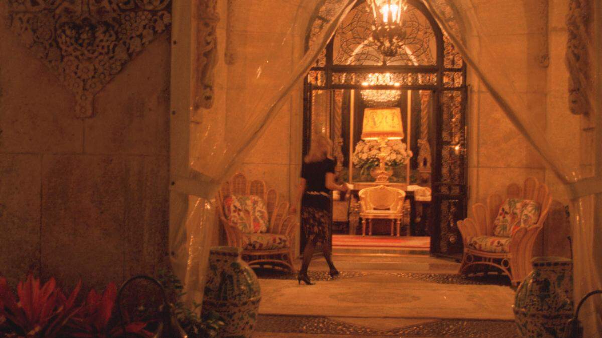 An interior of the opulent Club Mar-a-Lago on Palm Beach