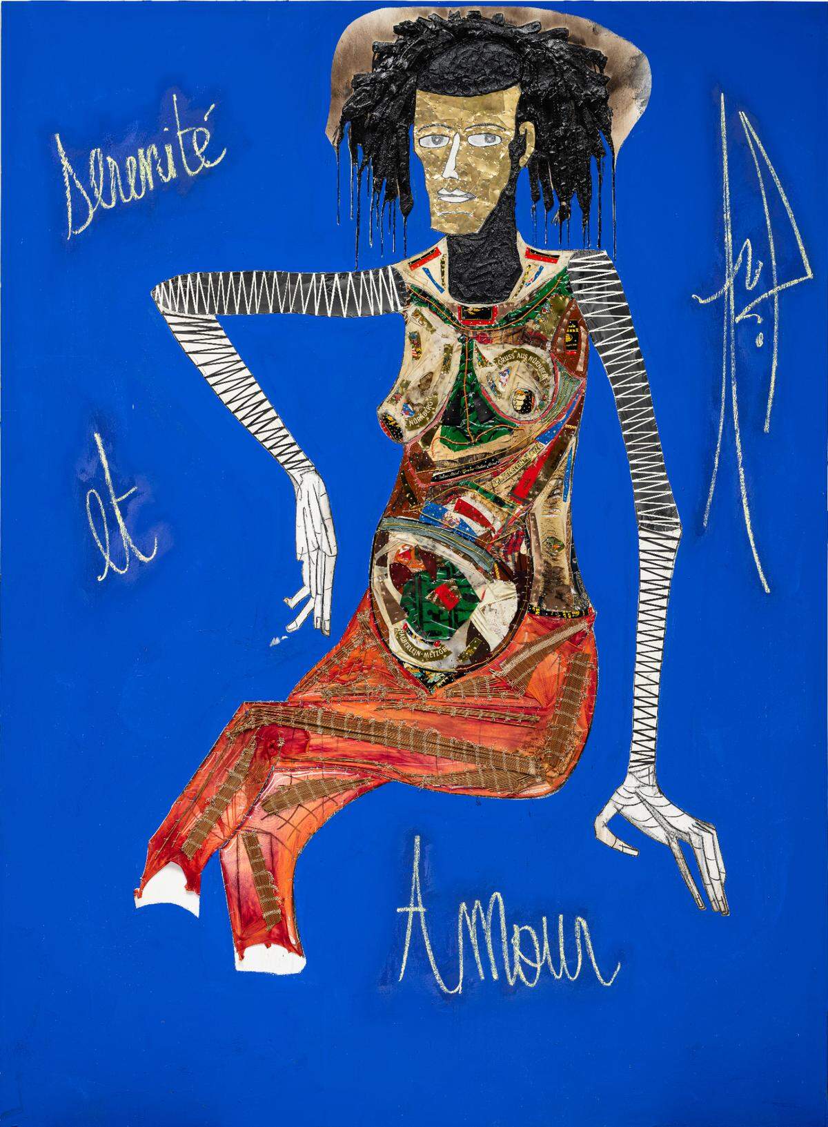 Alexandre Diop’s “Amour et Serenite 3” can be seen at Spinello Projects.