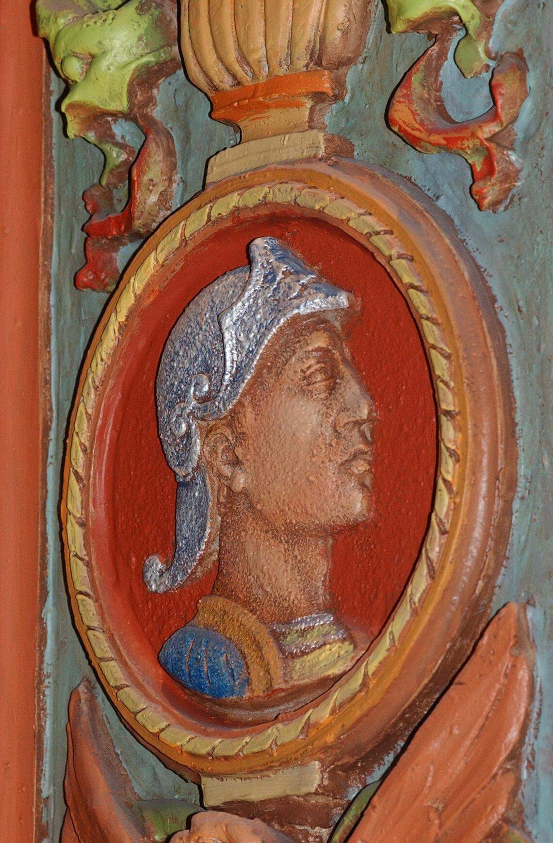 October 22, 2002 – Grand Reopening Celebration of the Olympia Theater at the Gusman Center for the Performing Arts, Tuesday. The ornate and intricate detail painting of the reliefs was a key feature of the renovation.