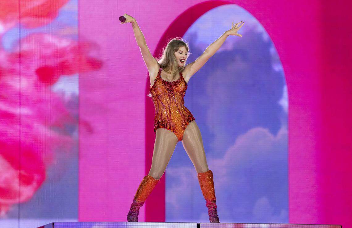 Taylor Swift performs onstage during The Eras Tour at Hard Rock Stadium on Friday, Oct. 18, 2024, in Miami Gardens, Fla. Swift’s two most recent No. 1 singles on the Billboard Hot 100 in March 2026, “Opalite” and “The Fate of Ophelia,” are both over 120 BPM. A new study based on research by Bond University says songs that are above medium tempo 110 BPM can lead to risky driving behavior. Conversely, songs that are too slow, under 80 BPM, can yield drowsy driving.