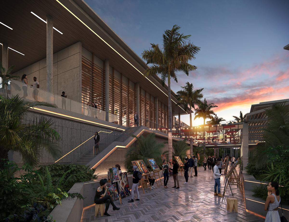 Rendering of the Benjamín León Jr. Building, which will house CasaCuba.