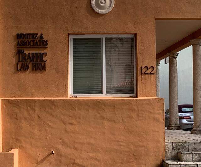 The Coral Gables law offices of Leo Benitez at Benitez & Associates, 122 Minorca Ave.