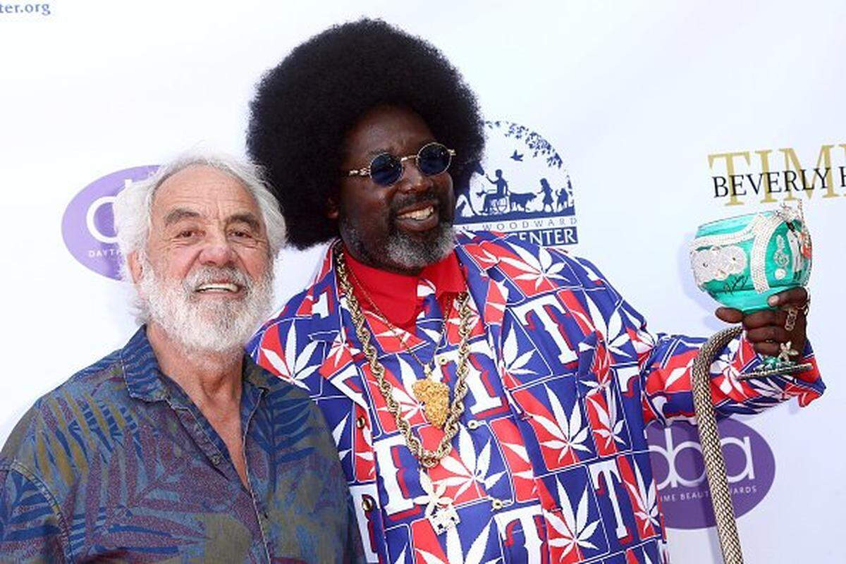 LOS ANGELES, CALIFORNIA - SEPTEMBER 20: Tommy Chong and Afroman attend the 2019 Daytime Beauty Awards at The Taglyan Complex on September 20, 2019 in Los Angeles, California. (Photo by Tommaso Boddi/Getty Images)
