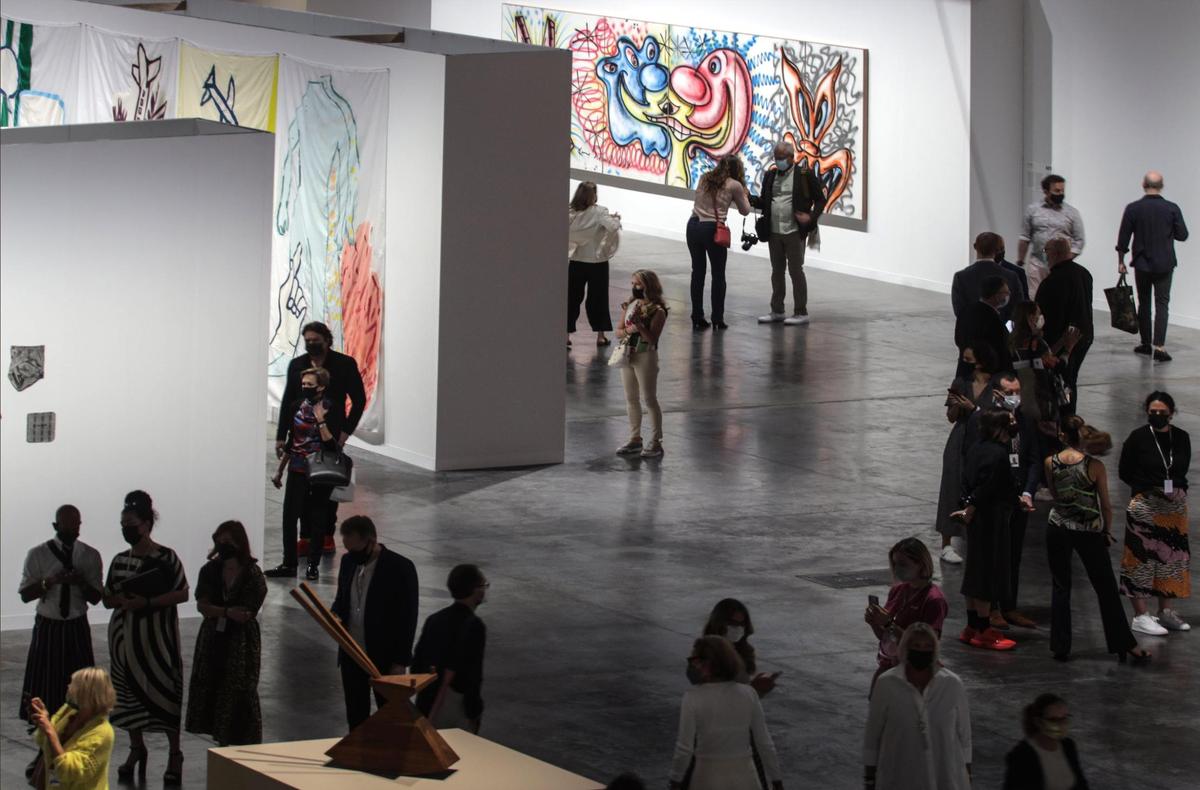 The media reception at Art Basel Miami Beach on Nov. 30, 2021.