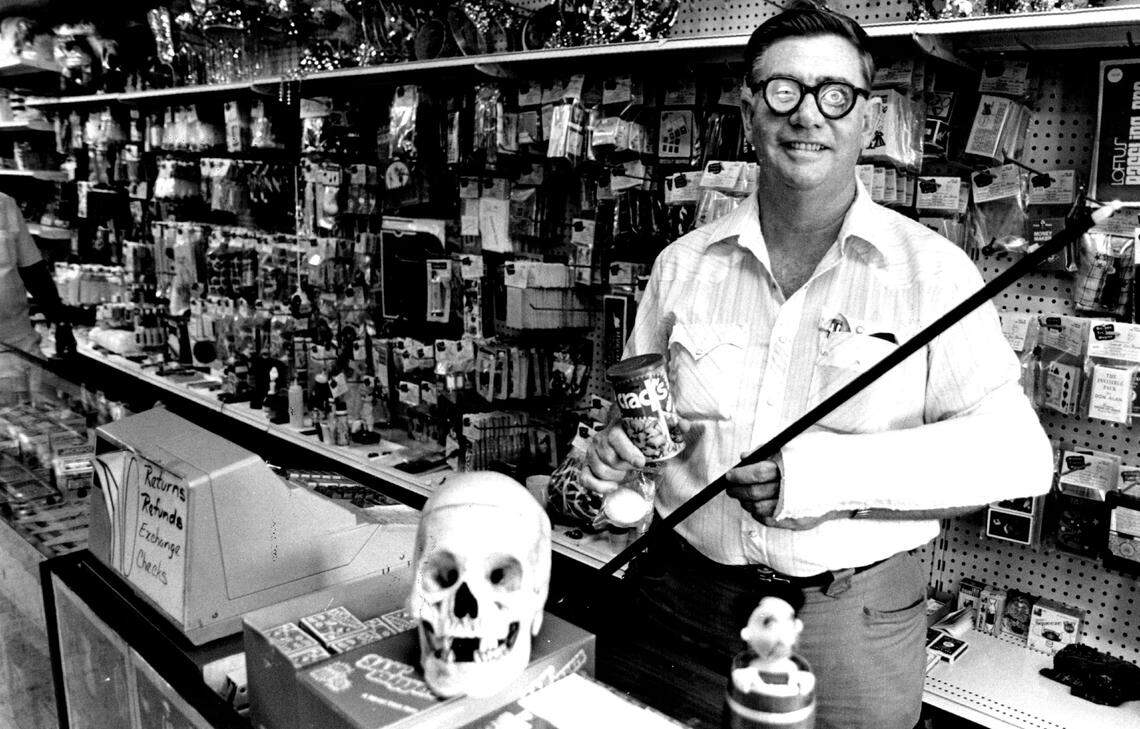 Esteban Torres, whi founded La Casa de los Trucos, with jis wife, at the store in the 1980s.