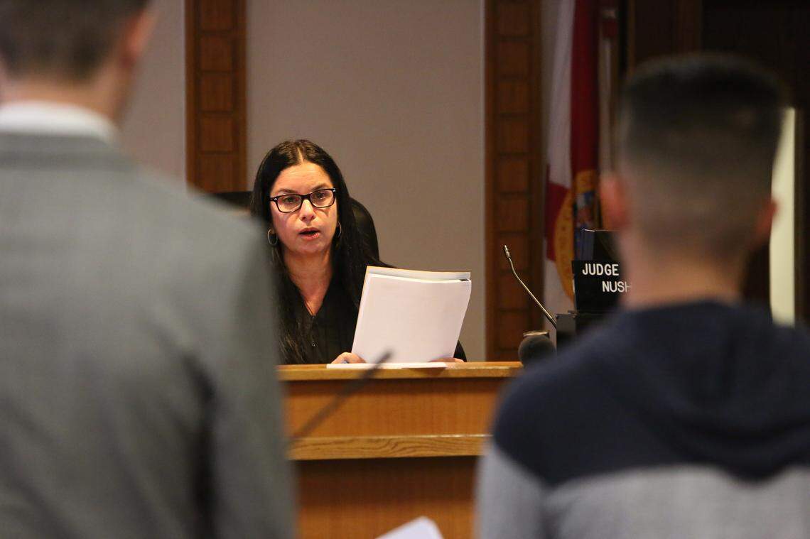 Miami-Dade Chief Judge Nushin Sayfie, shown in court, defends the new bail system expected to roll out later this year. She’s mindful of criticism of human behavior prediction software the county will be using but stresses nothing about the process is set in stone.