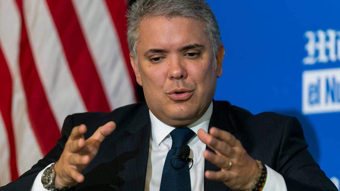 Colombian President Ivan Duque, speaking with Herald columnist Andres Oppenheimer on Sept. 27, wants to nurture “creative industries” in his country. 