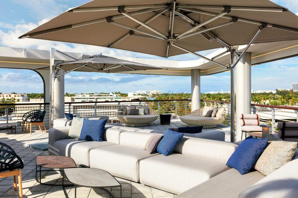 The rooftop lounge at the Kimpton.