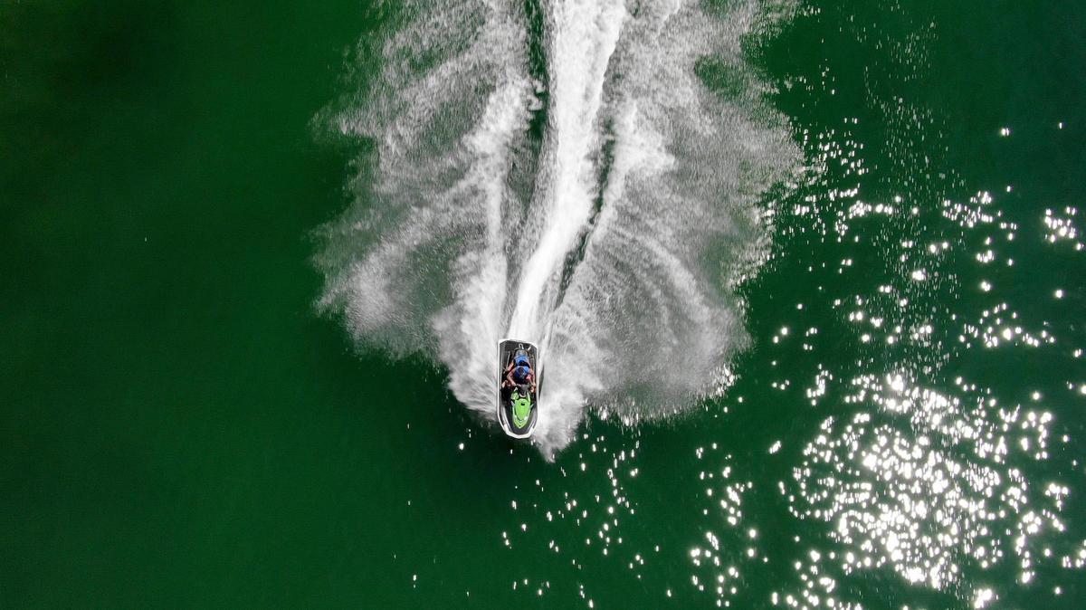Water bikers’ wakes are causing turbulent waters inside the Miami Marine Stadium basin incompatible to rowers, paddleboarders, outrigger canoers and kayakers. The lagoon is also a popular site for triathlons.