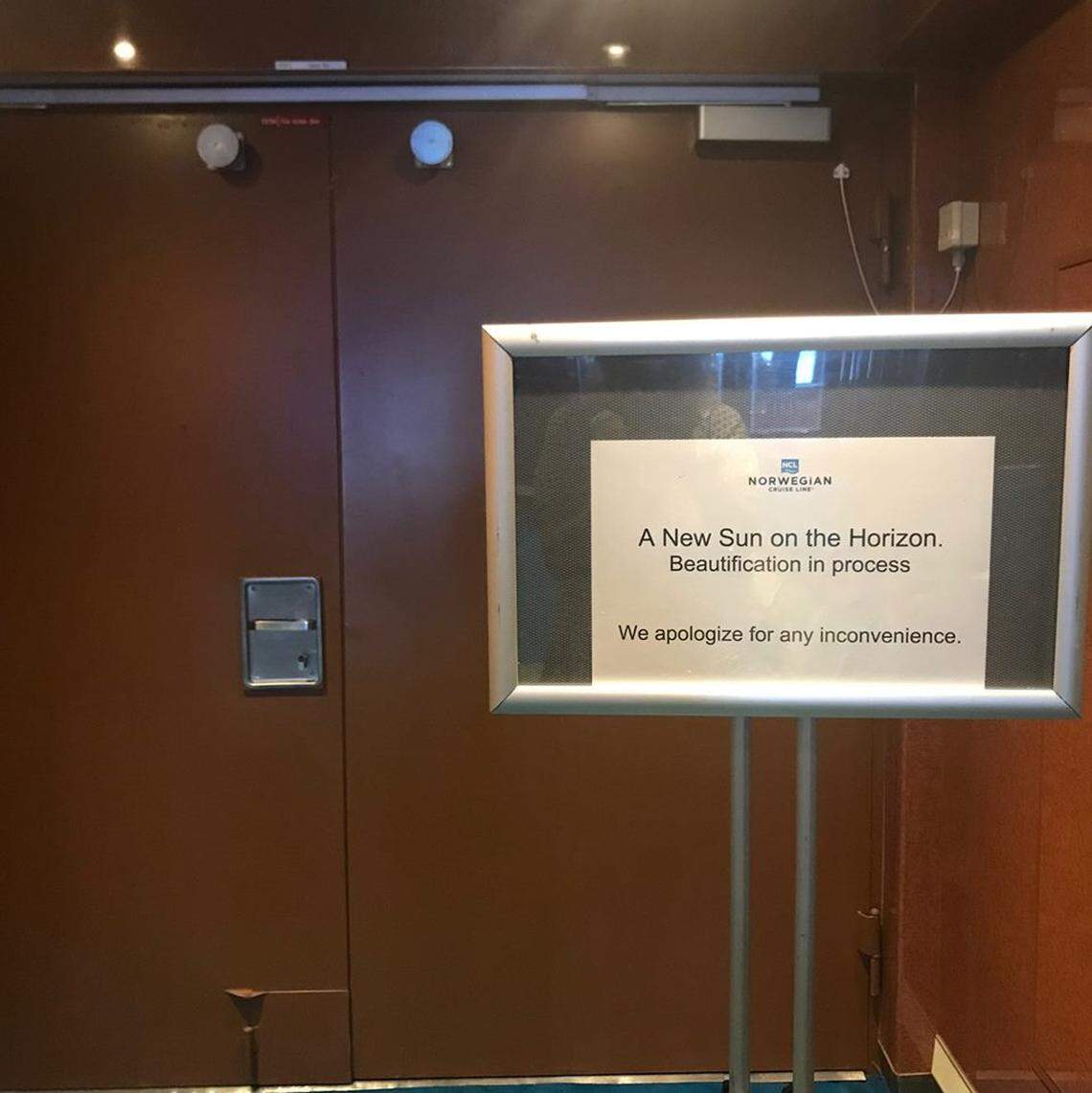 Norwegian has apologized for the inconvenience to guests caused by construction on the Norwegian Sun.