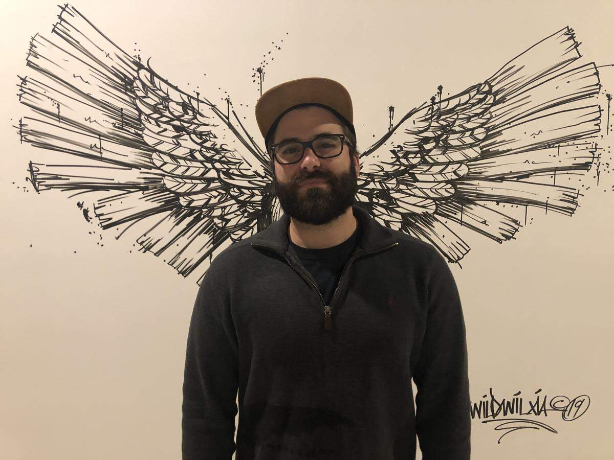 Marco Leyte-Vidal founded Unseen Creatures beer brewery. Local artists painted several mural at his new brewery in the Bird Road Art District.