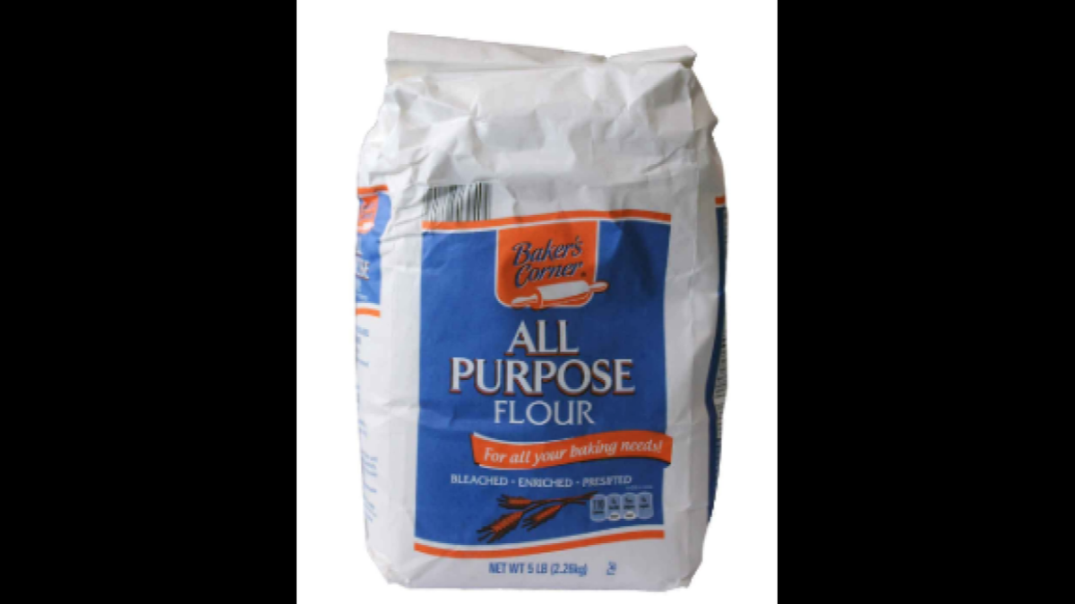 Bakers Corner All Purpose Flour, sold at Aldi grocery stores.