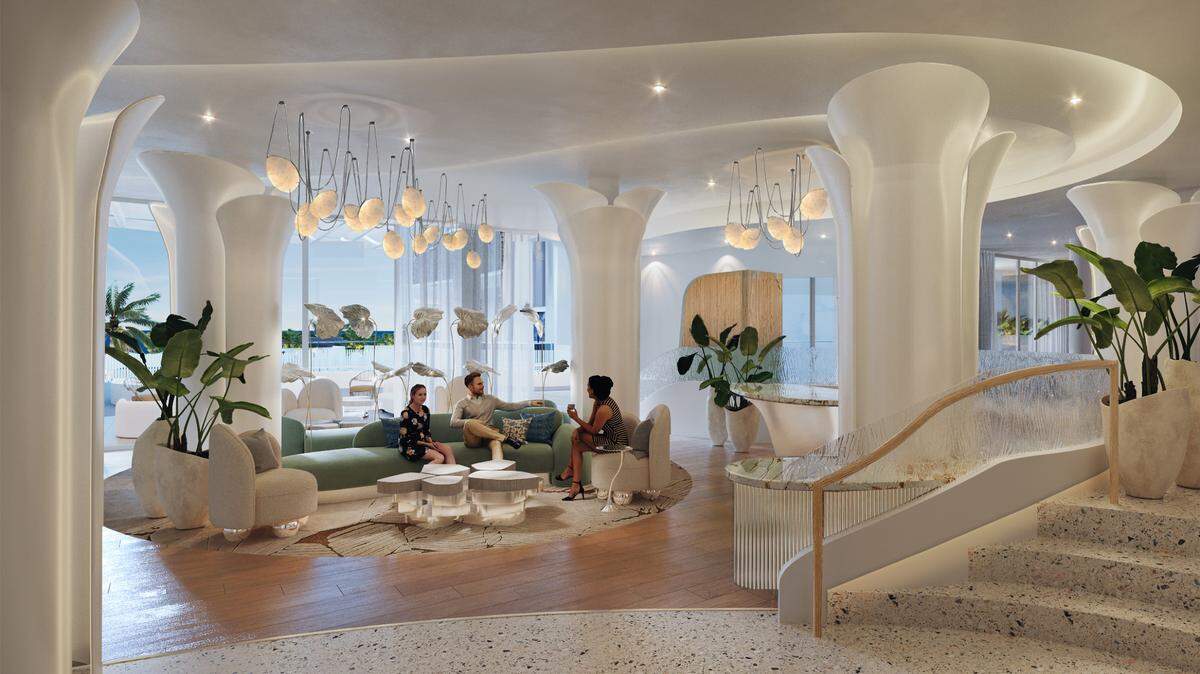 Rendering of new Andaz Lounge