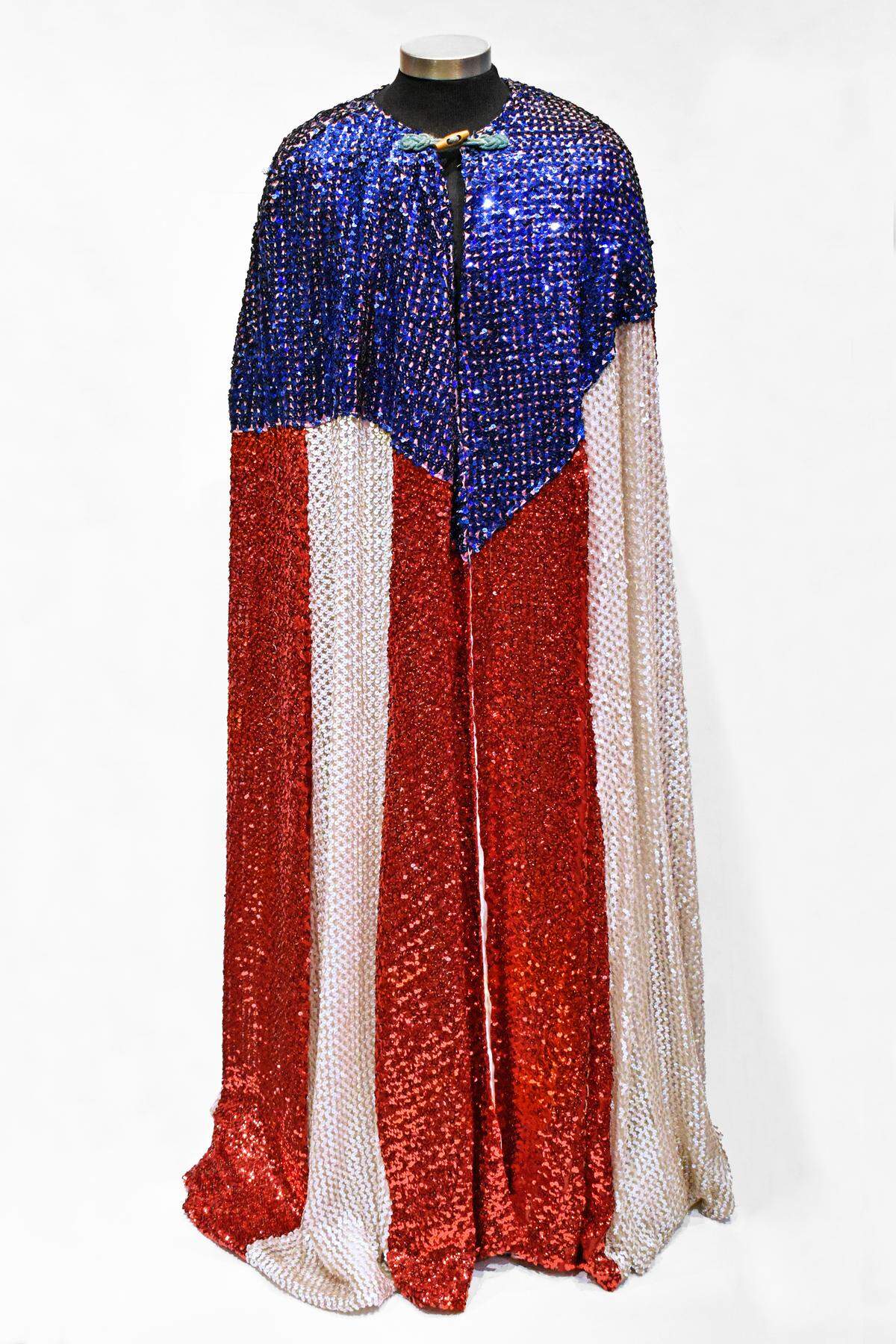 Puerto Rican Flag Cape that will be on display.