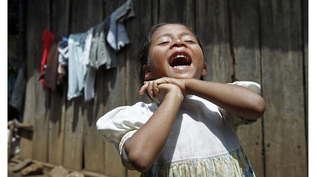 ‘Smile,’ taken Sept. 26, 2008, features Carla Gonzalez, 5, from Jalapa, Guatemala. Carla suffers from chronic malnutrition. Many of the children living in the small villages surrounding Jalapa suffer from some type of malnutrition. Due to the lack of sufficient nutrition, children are short for their age and have skin ailments.