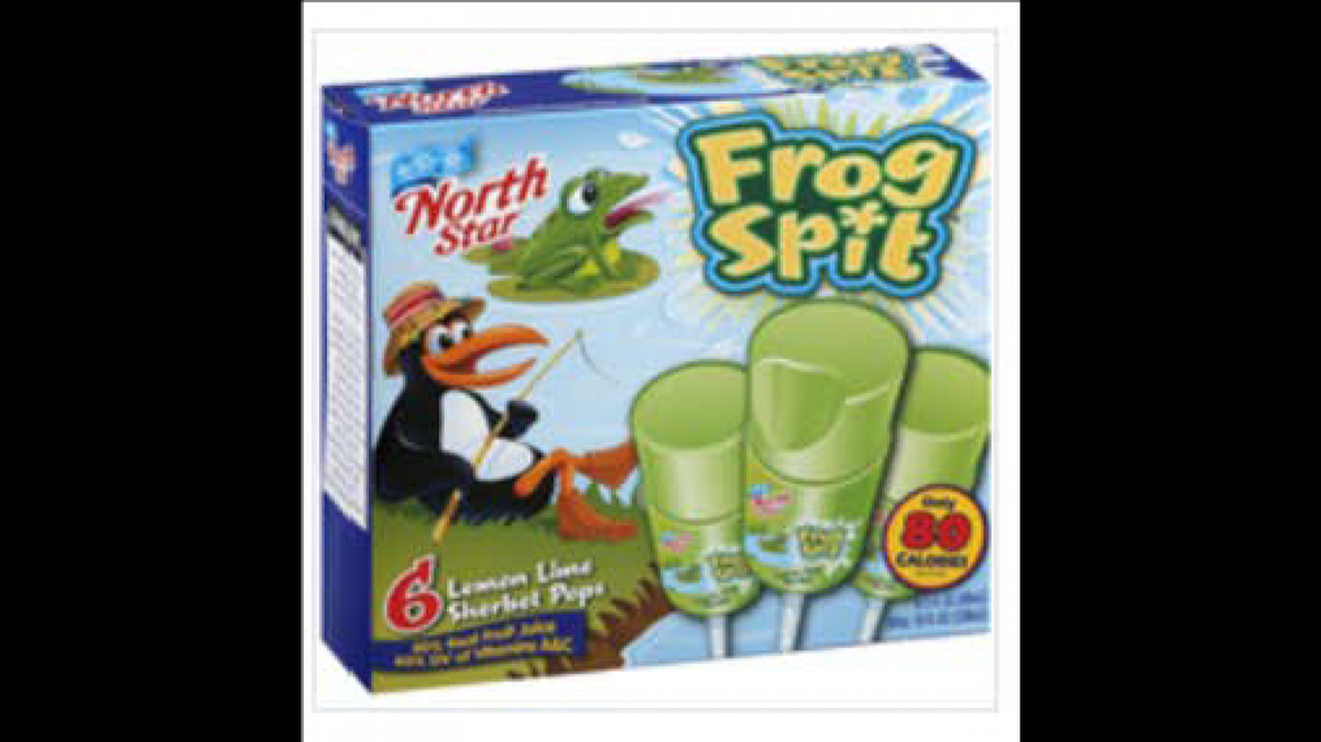 Among the recalled: North Star’s Frog Spit flavor sherbet pops