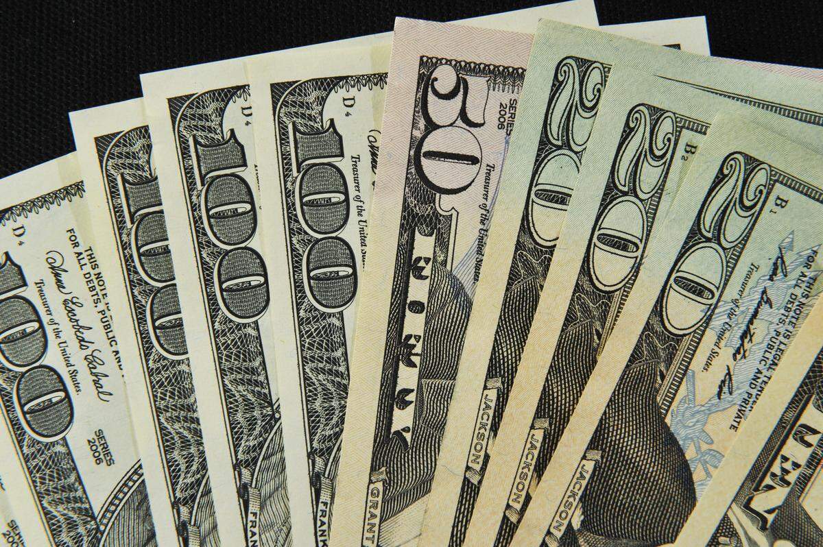 close up us dollar bills