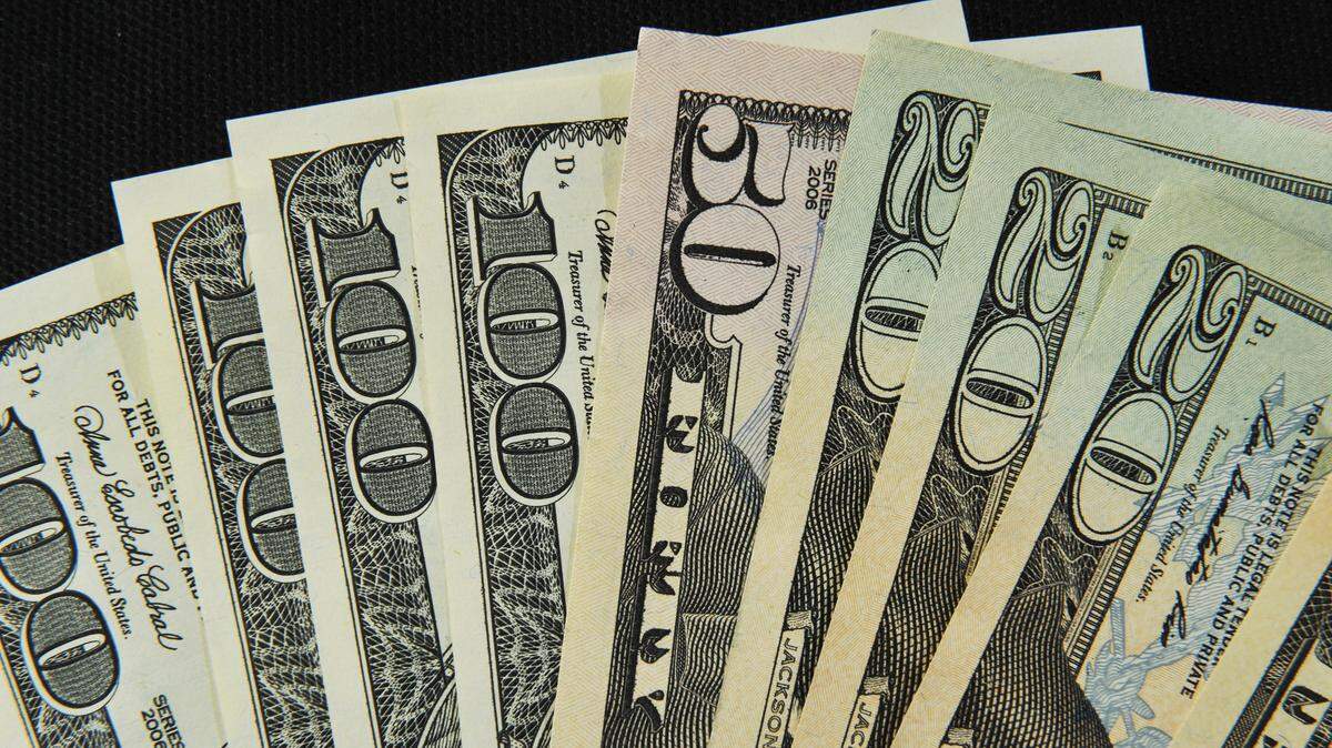 close up us dollar bills