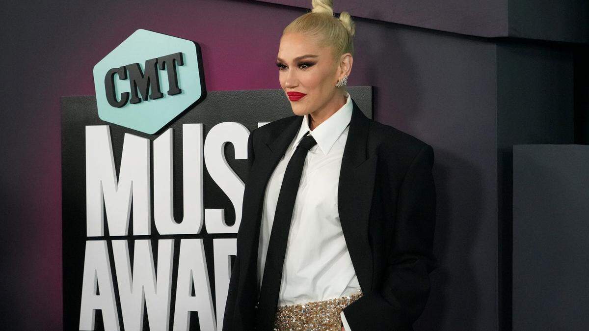 Gwen Stefani arrives for the CMT Awards at the Moody Center on Sunday, April 2, 2023, in Austin, Texas. Cmt 2023 Bsa 012