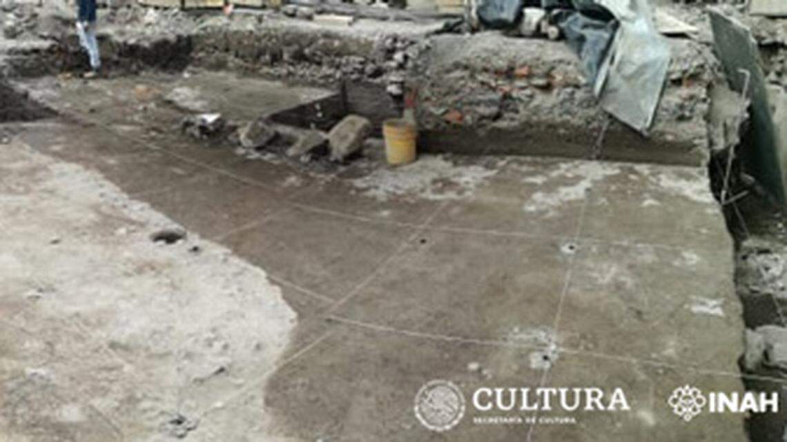 Archaeologists said they discovered architectural remains, such as these floors, at the site of the village.