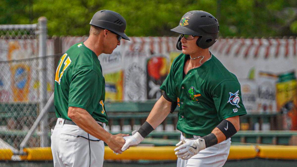 Griffin Conine, ranked as the No. 17 prospect in the Miami Marlins’ system by MLB Pipeline, has done most of his damage earlier in counts. 39 of his 58 hits and 18 of his 23 home runs this season have come before he gets into a two-strike count.