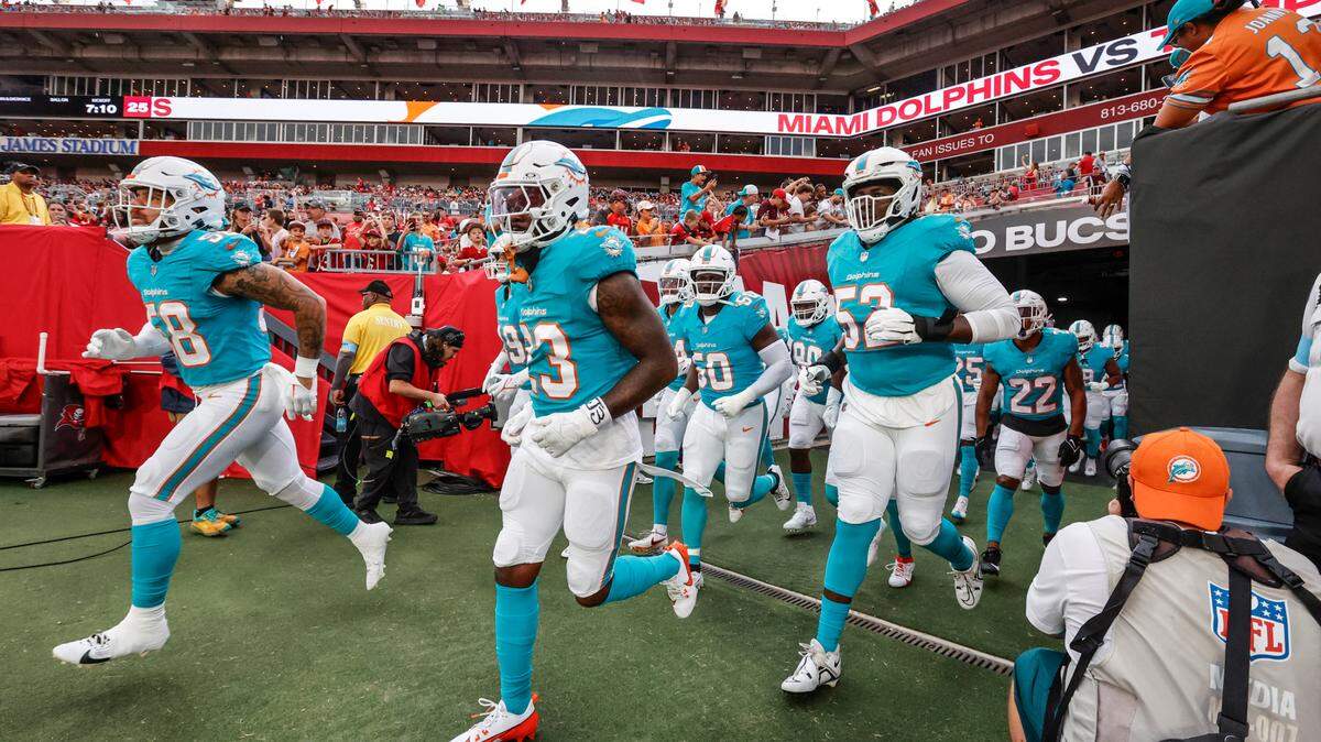 at Raymond James Stadium in Tampa, Florida on Friday, August 23, 2024.