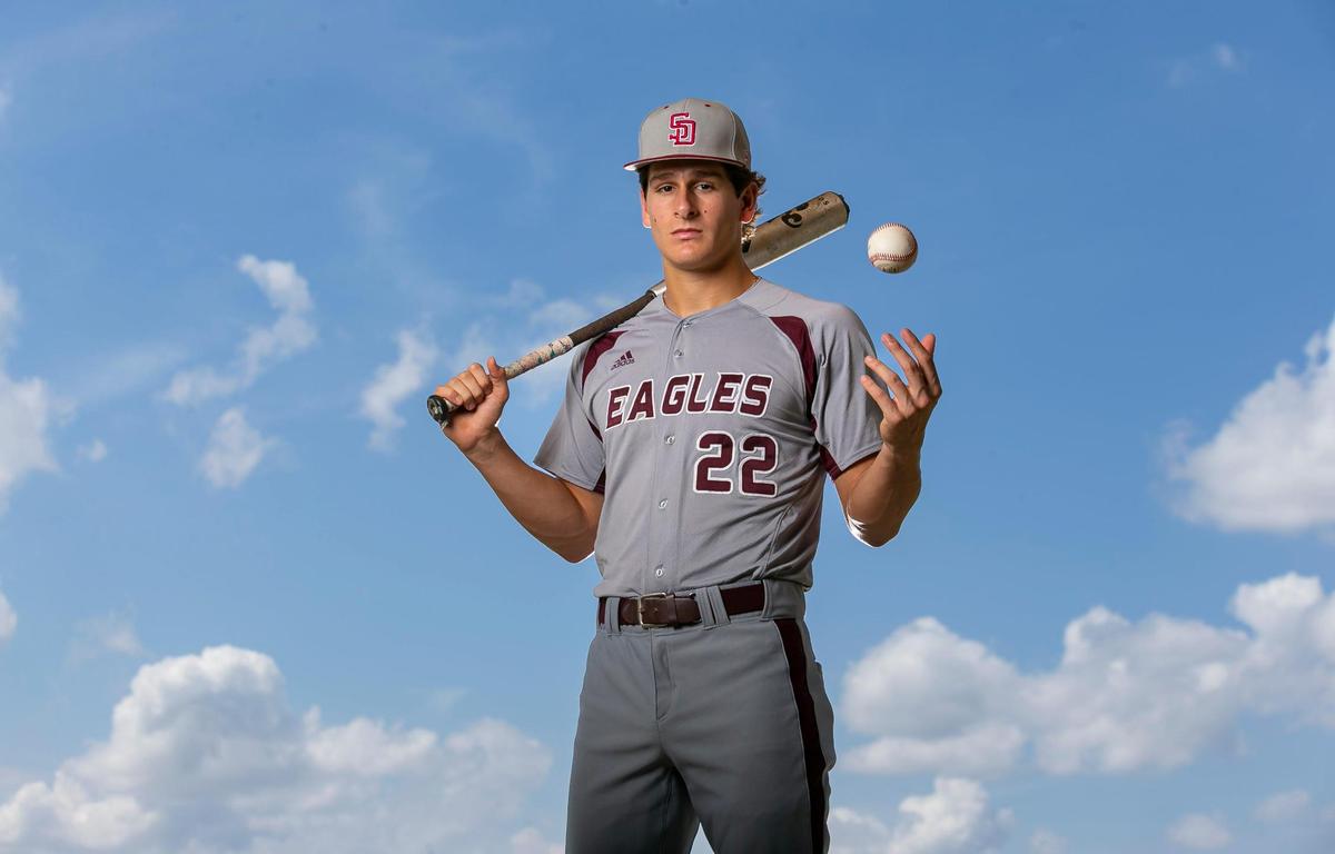 Broward Baseball Player of the Year Roman Anthony, from Marjory Stoneman Douglas High School, is photographed at Brian Piccolo Park in Cooper City, Florida on Friday, May 27, 2022.