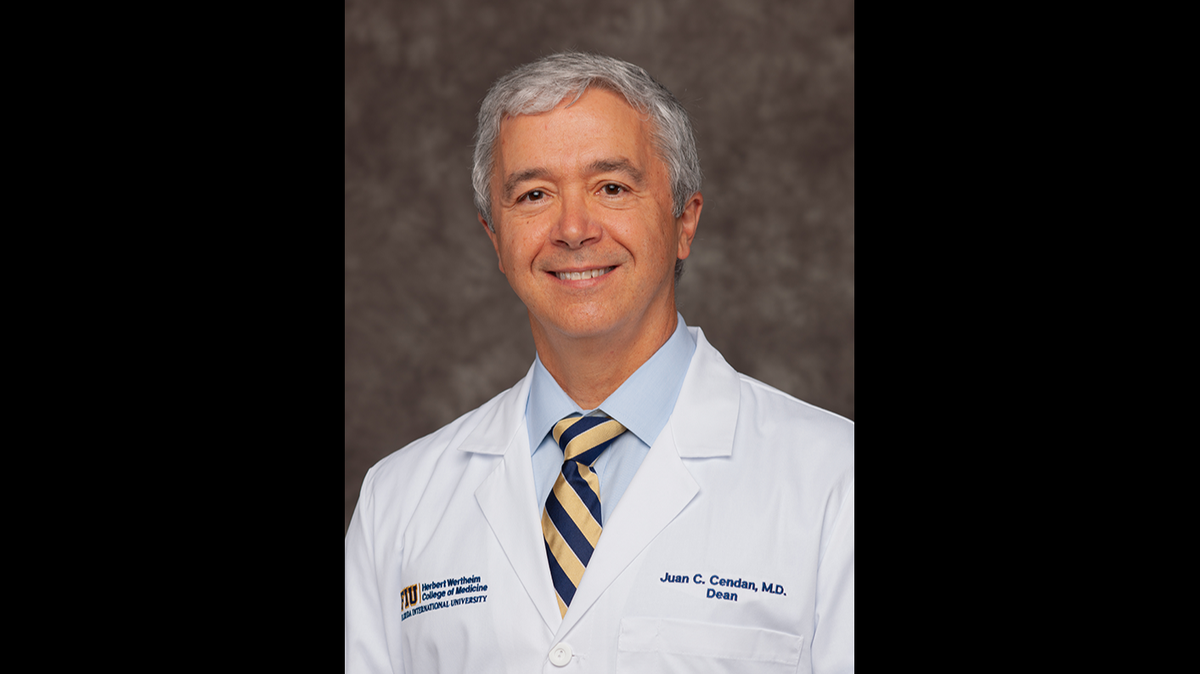 Dr. Juan Cendan, 56, took over as interim dean of the Florida International University Herbert Wertheim College of Medicine last September and as dean on July 6, 2022.