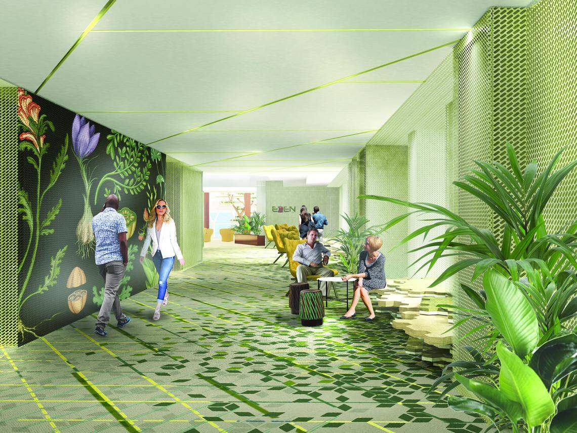 In Celebrity Edge's Eden restaurant, diners are taken to new and exciting places by performers known as Edenists.