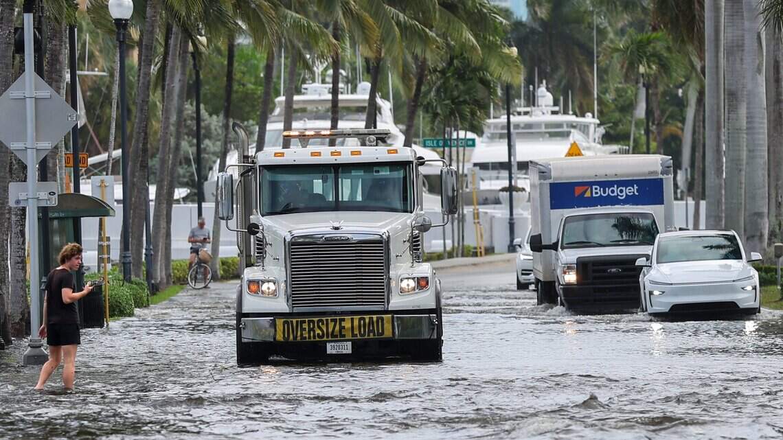 A look at the streets of South Florida during record-breaking king tide floods
