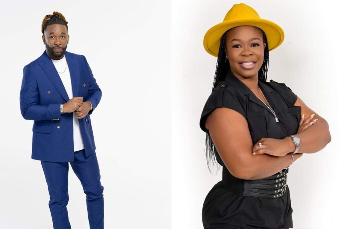 Meachum Clarke, author, producer, musician and vocal coach, left, along with Danielle Davis, were two of four choir masters who rehearsed the community choir for this year’s GospelFest.