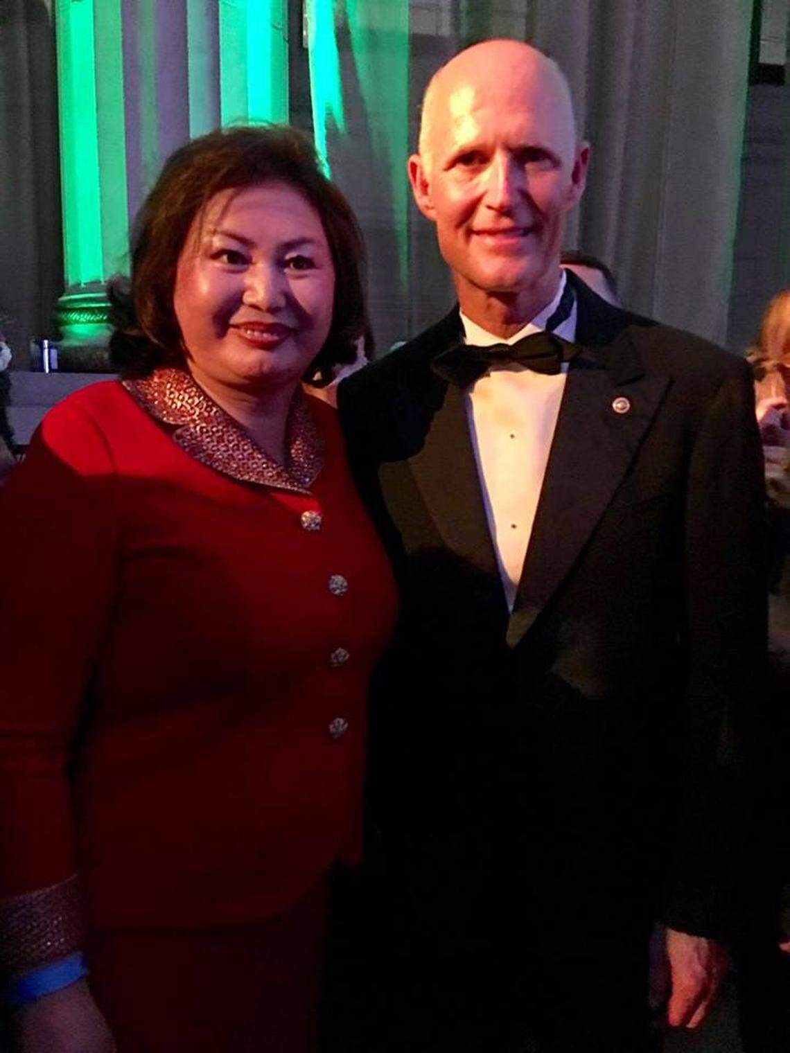Li ‘Cindy’ Yang attended Sen. Rick Scott’s Sunshine Ball in Washington, D.C., on Jan. 8.