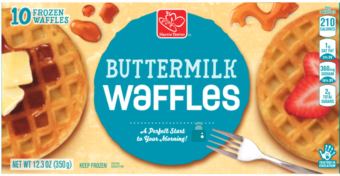 The store brand waffles of North Carolina-based Harris Teeter, now owned by Kroger, were involved in the TreeHouse Foods recall.