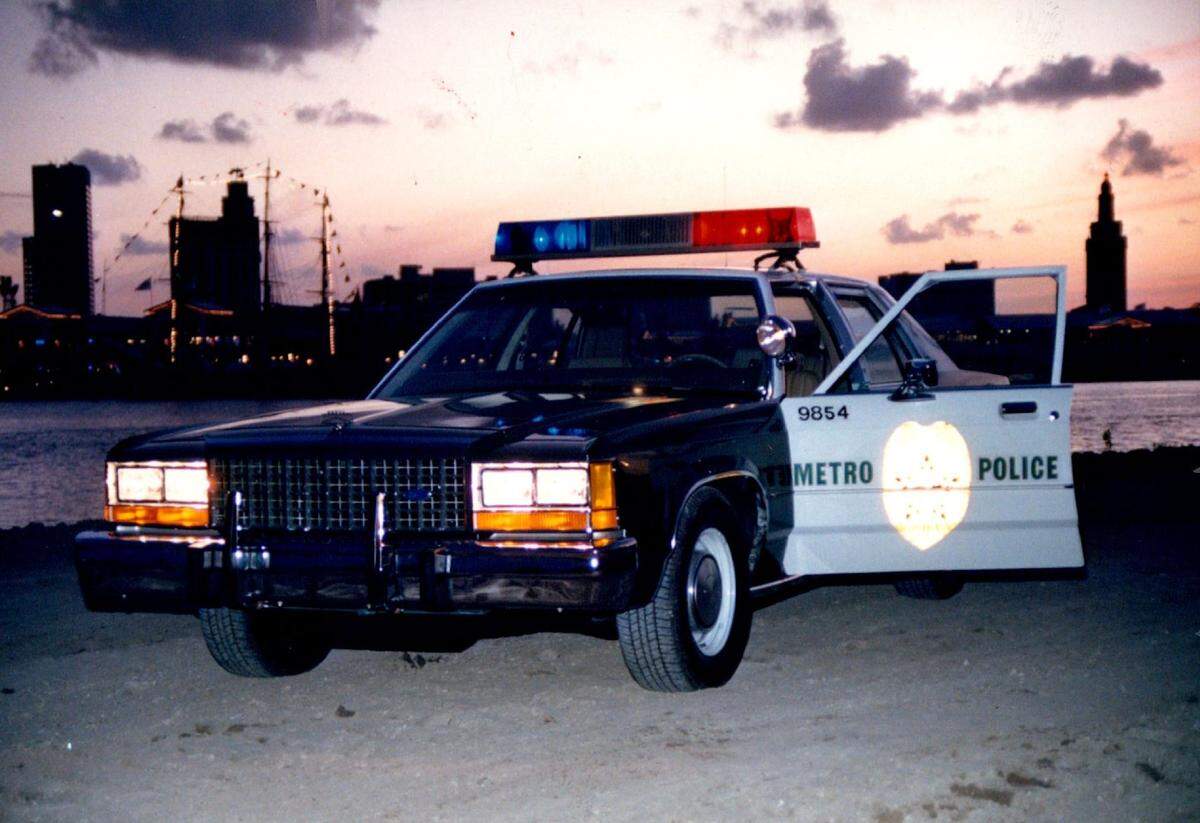 A Metro-Dade police car.