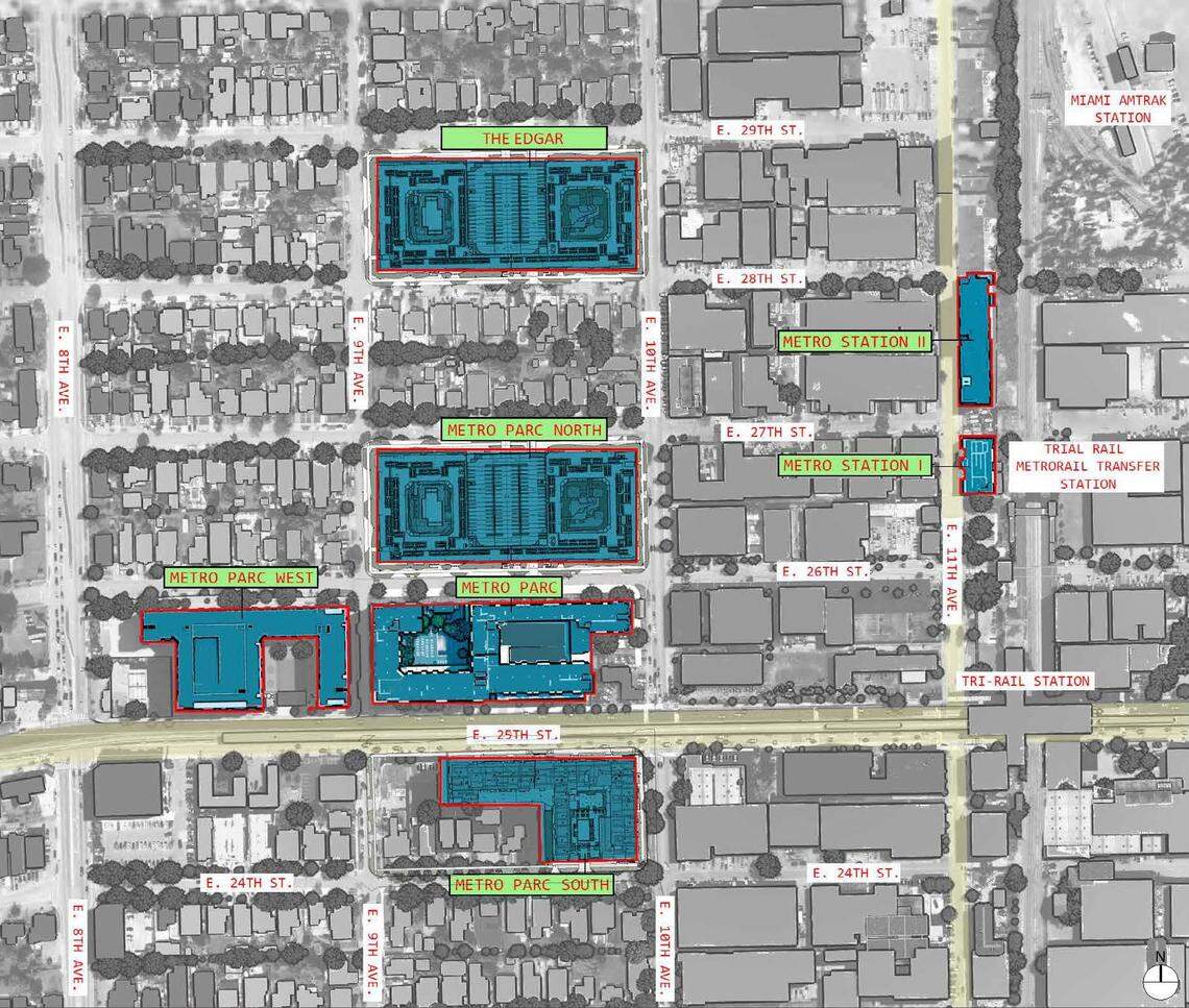 Developers’ long-term plan for Hialeah’s Metro District.