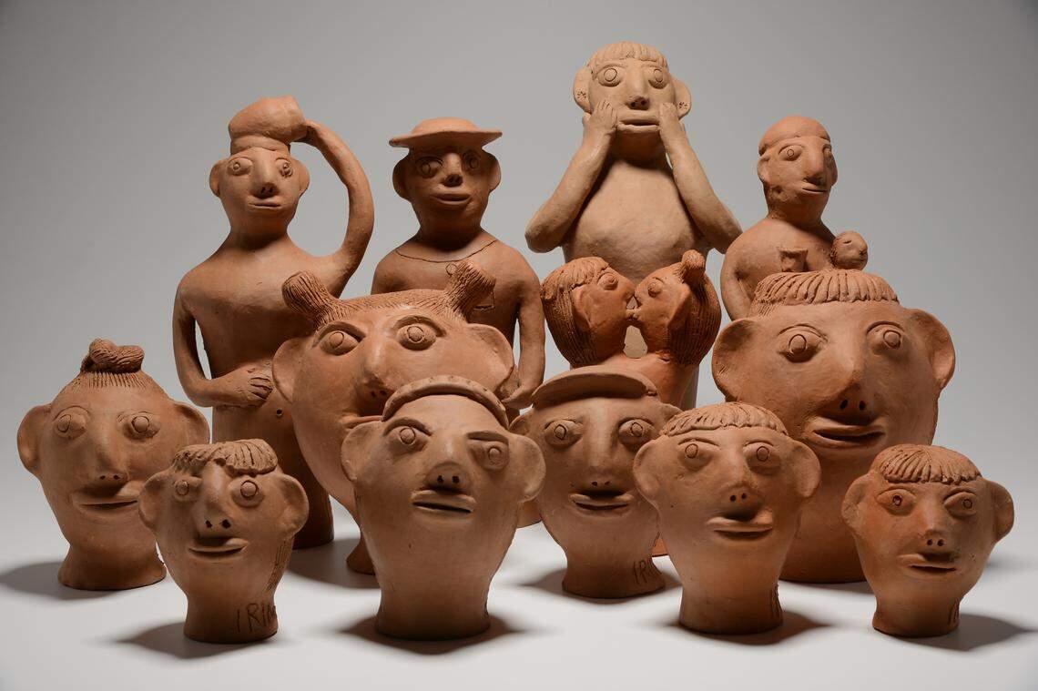 A set of clay figurines by Dona Irineia is featured in “ALAGOAS - The Brazilian Artisanal Soul.”