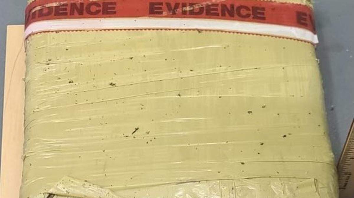 This package of marijuana was found in the Florida Keys during the week of June 7, 2022.